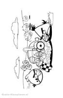 Angry Birds kleurplaat 6